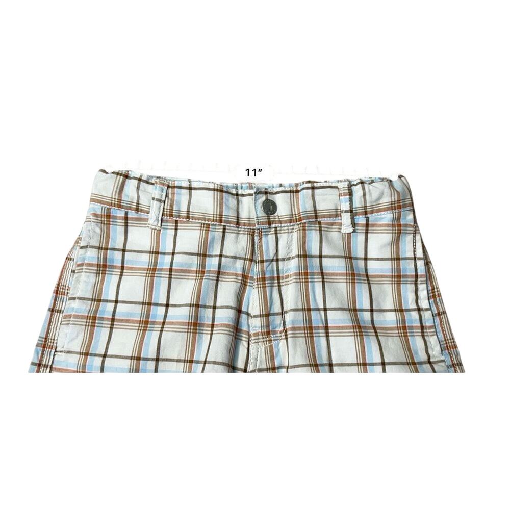 Nautica White Plaid Adjustable Waist Bermuda Shorts sz XL(7X) - Picture 7 of 10